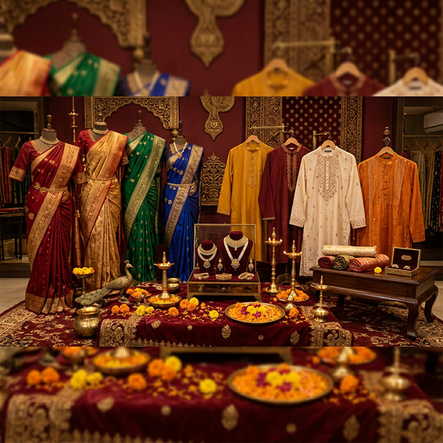 Premium sarees and jewellery